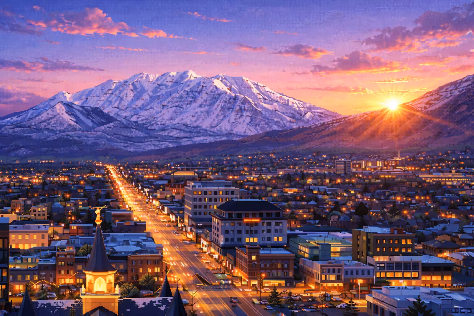 Provo at dawn